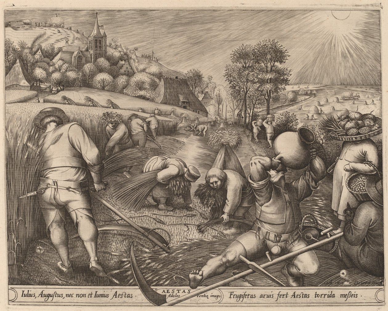 Sommer von Pieter van der Heyden after Pieter Bruegel the Elder