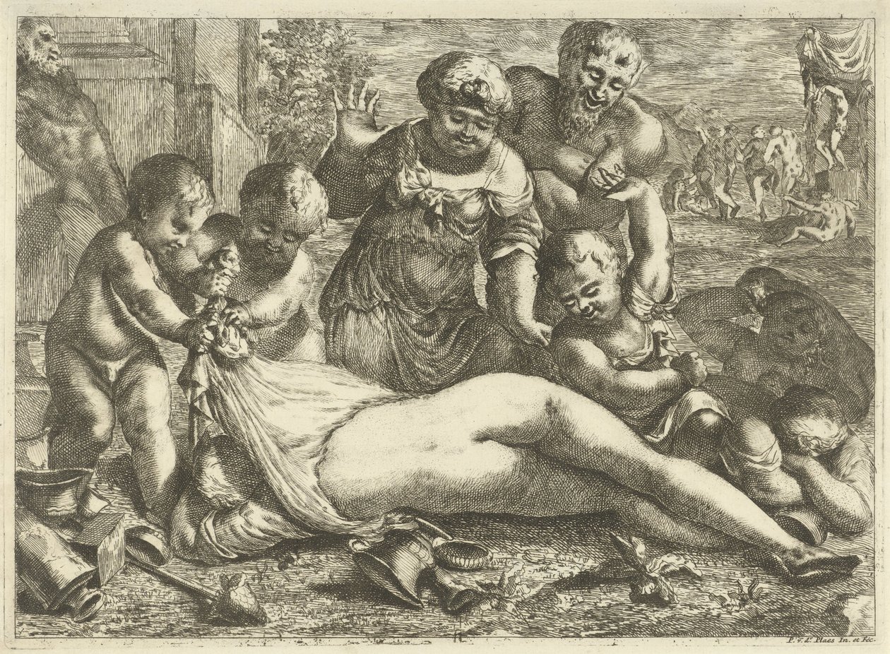 Eine betrunkene Bacchantin von Pieter van der Plas (II)