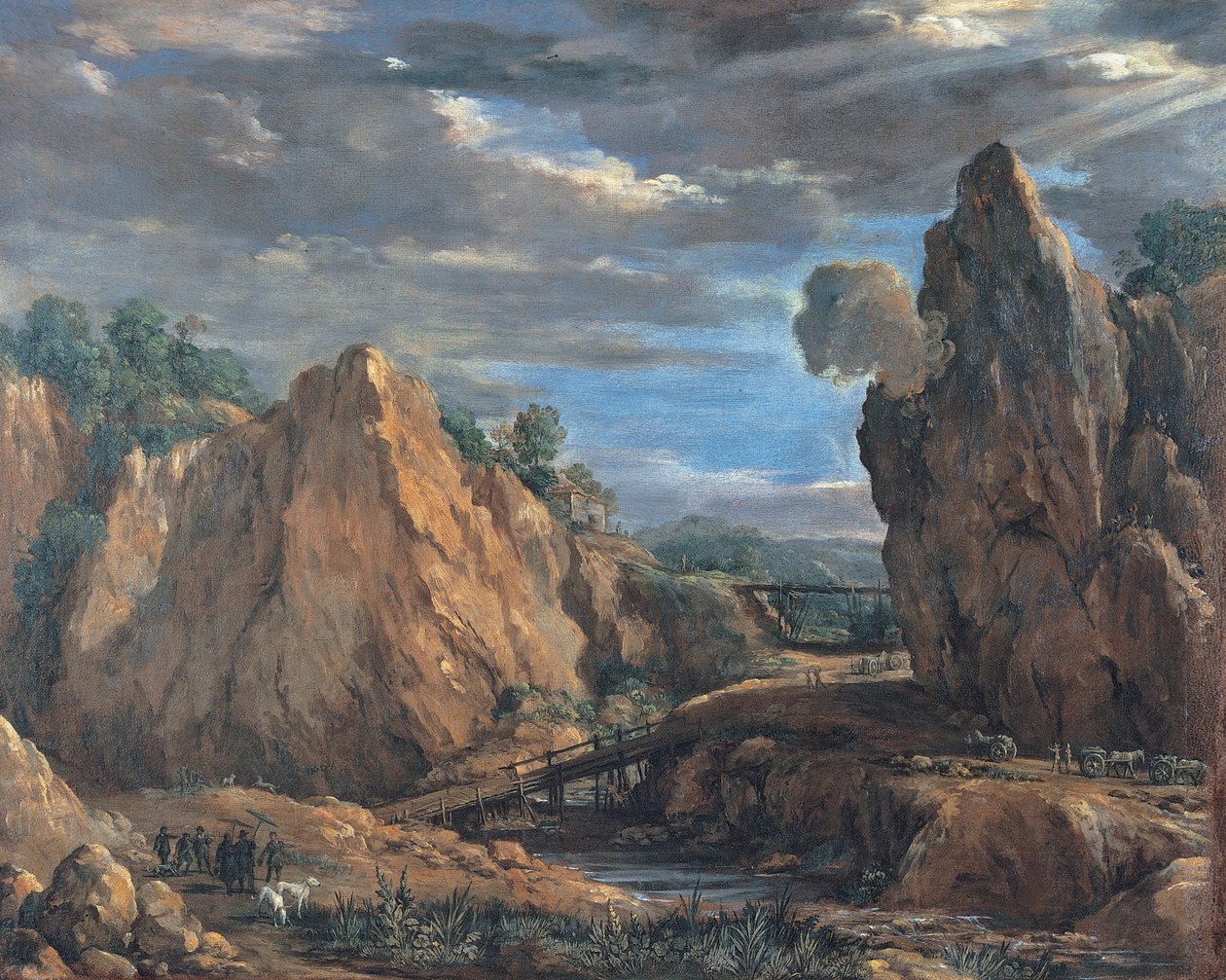 Die Alaunminen von Tolfa von Pietro da Cortona