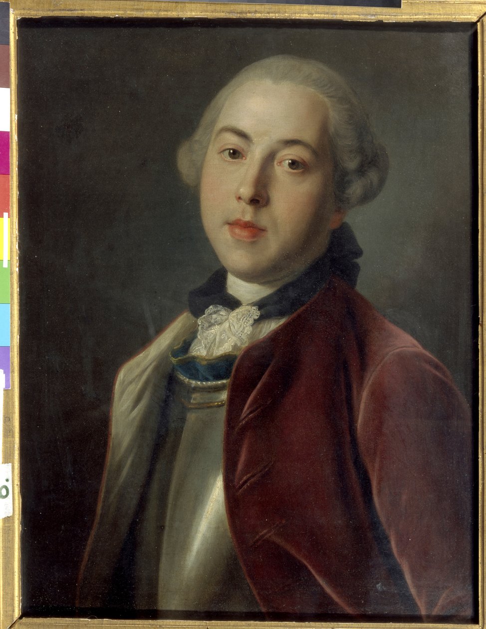 Porträt von Graf Alexander Michailowitsch Galitzine von Pietro Antonio Rotari