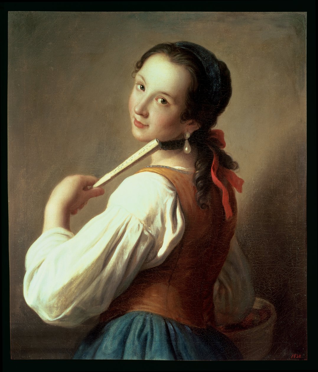 Mädchen mit dem Perlenohrring von Pietro Antonio Rotari