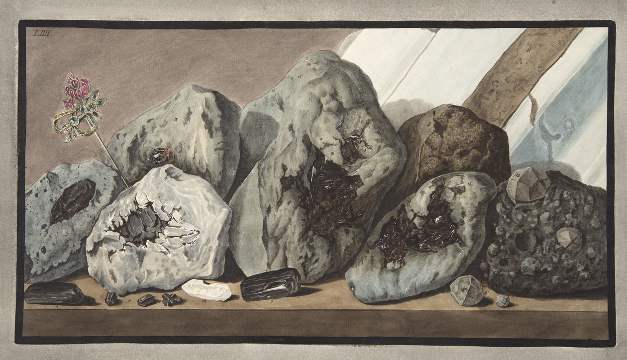 Kristallsteine genannt Edelsteine des Vesuvs, Tafel LIIII, aus 