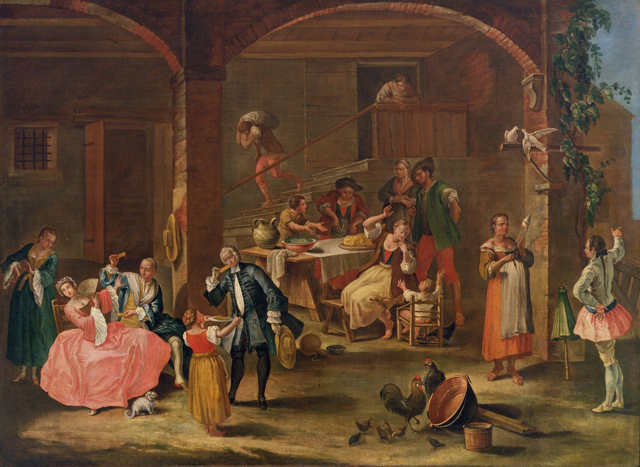 Mittagessen auf dem Land von Pietro Longhi