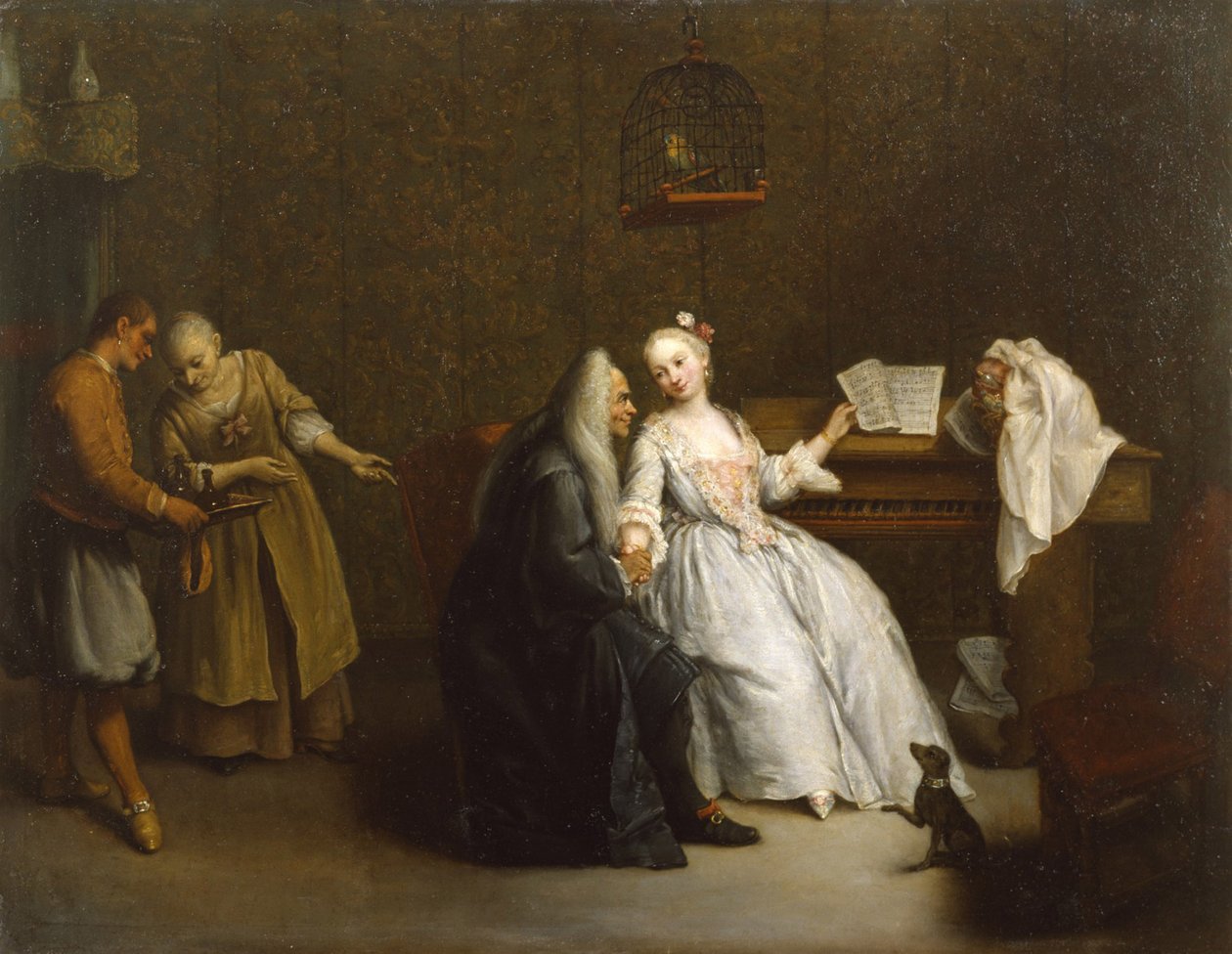 Die Musikstunde, ca. 1760 von Pietro Longhi