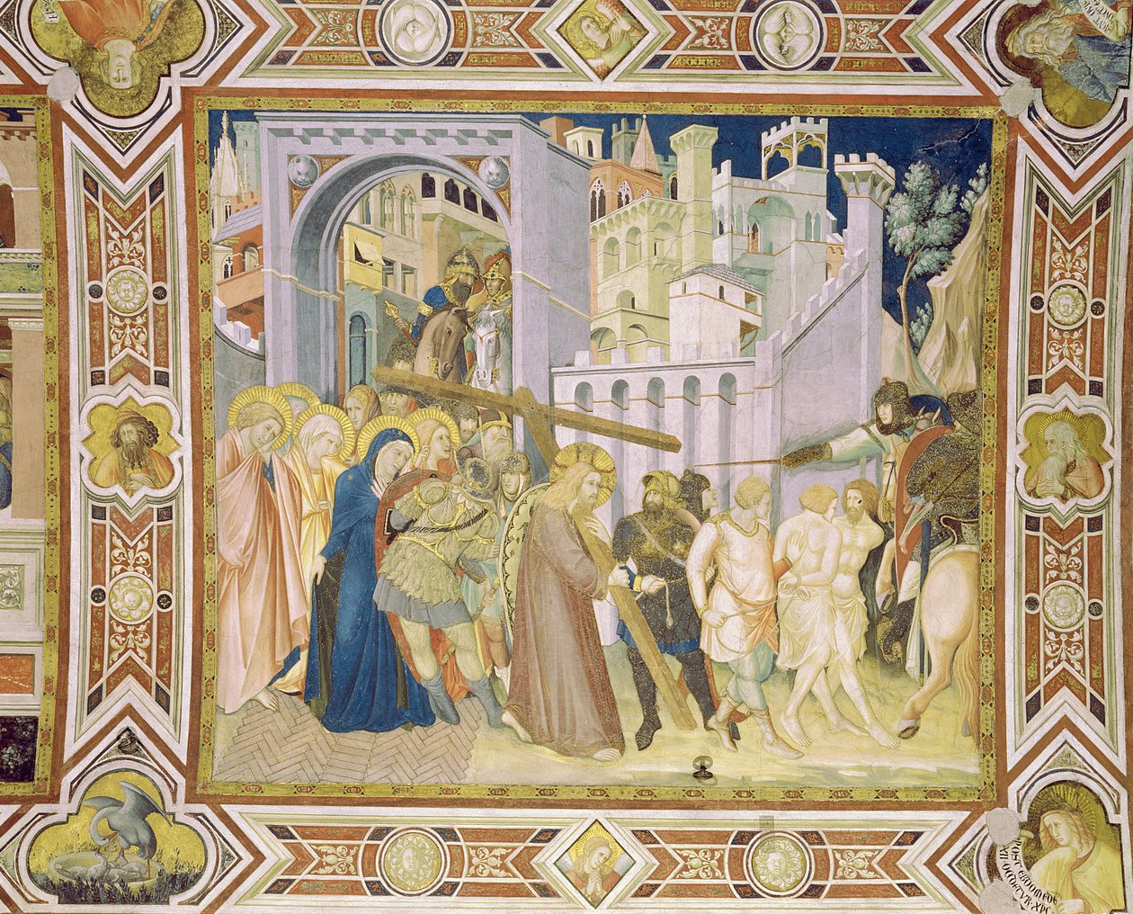 Der Weg nach Golgatha, 1320 von Pietro Lorenzetti