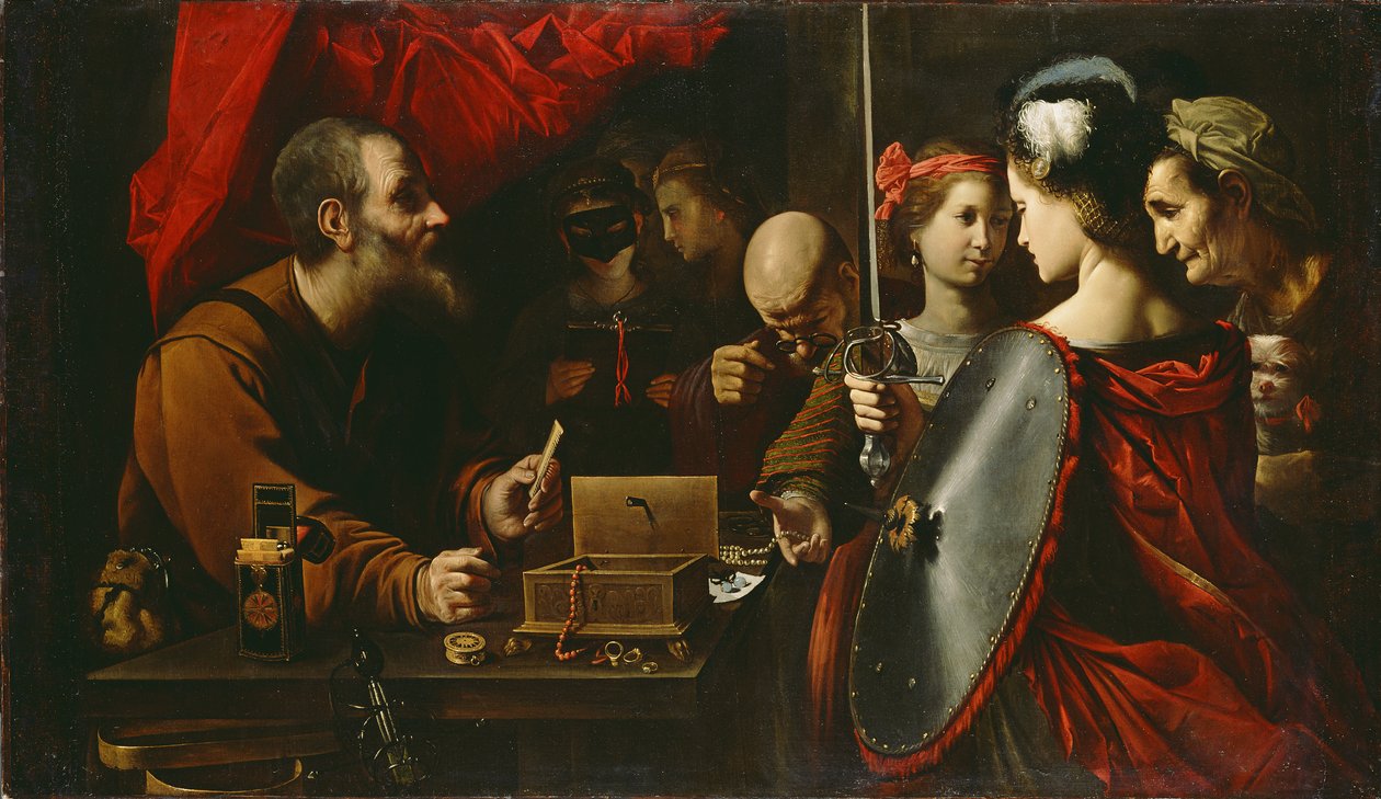 Achilles unter den Töchtern des Lykomedes, ca. 1625-30 von Pietro Paolini