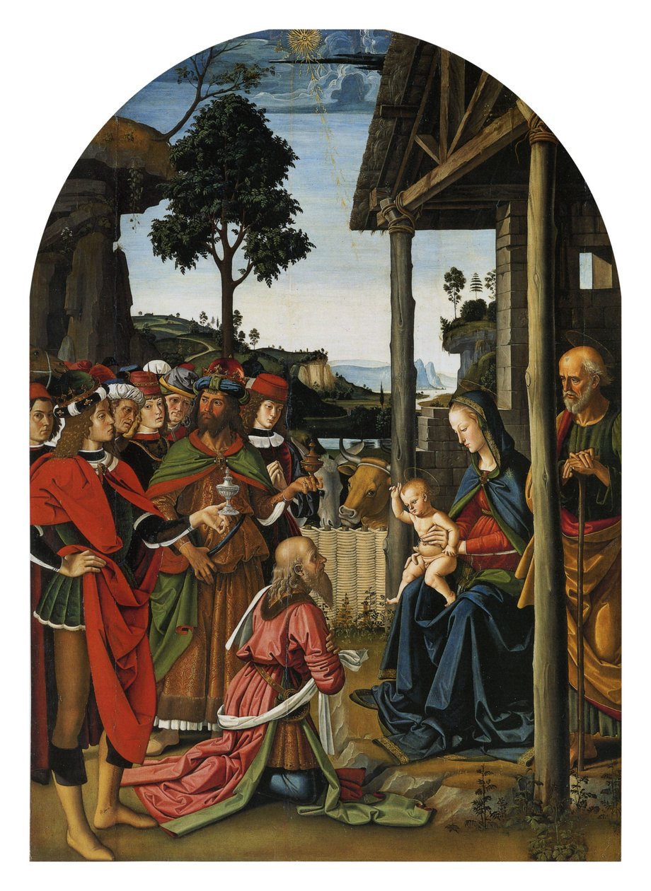 Anbetung der Heiligen Drei Könige von Pietro Perugino