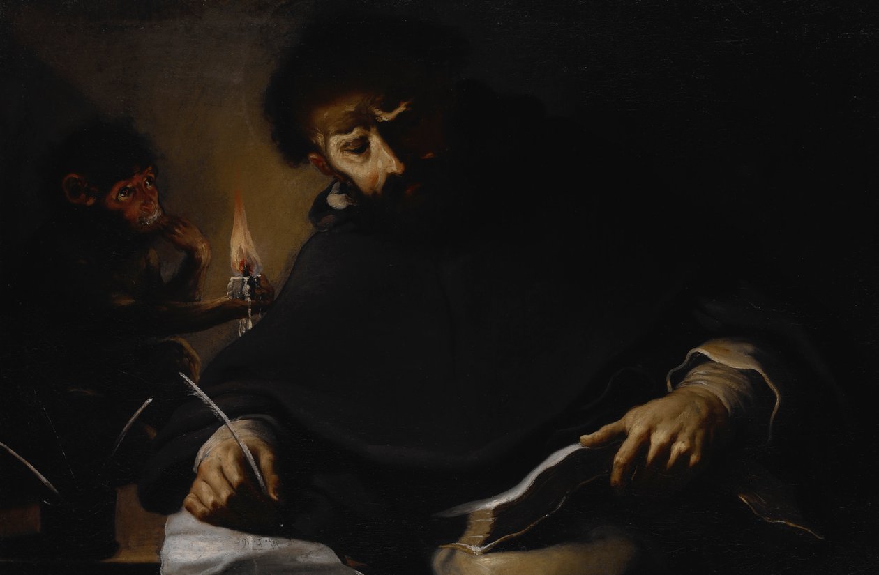 St. Dominikus und der Teufel von Pietro della Vecchia