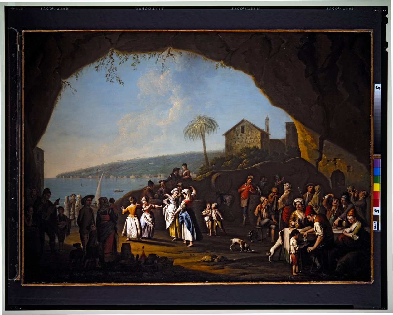 Tarantella in Mergellina, undatiert von Pietro Fabris