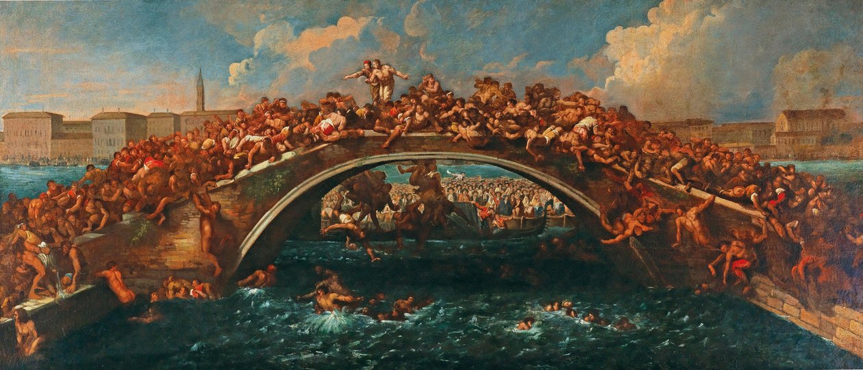 Ponte dei Pugni in Venedig von Pietro Liberi