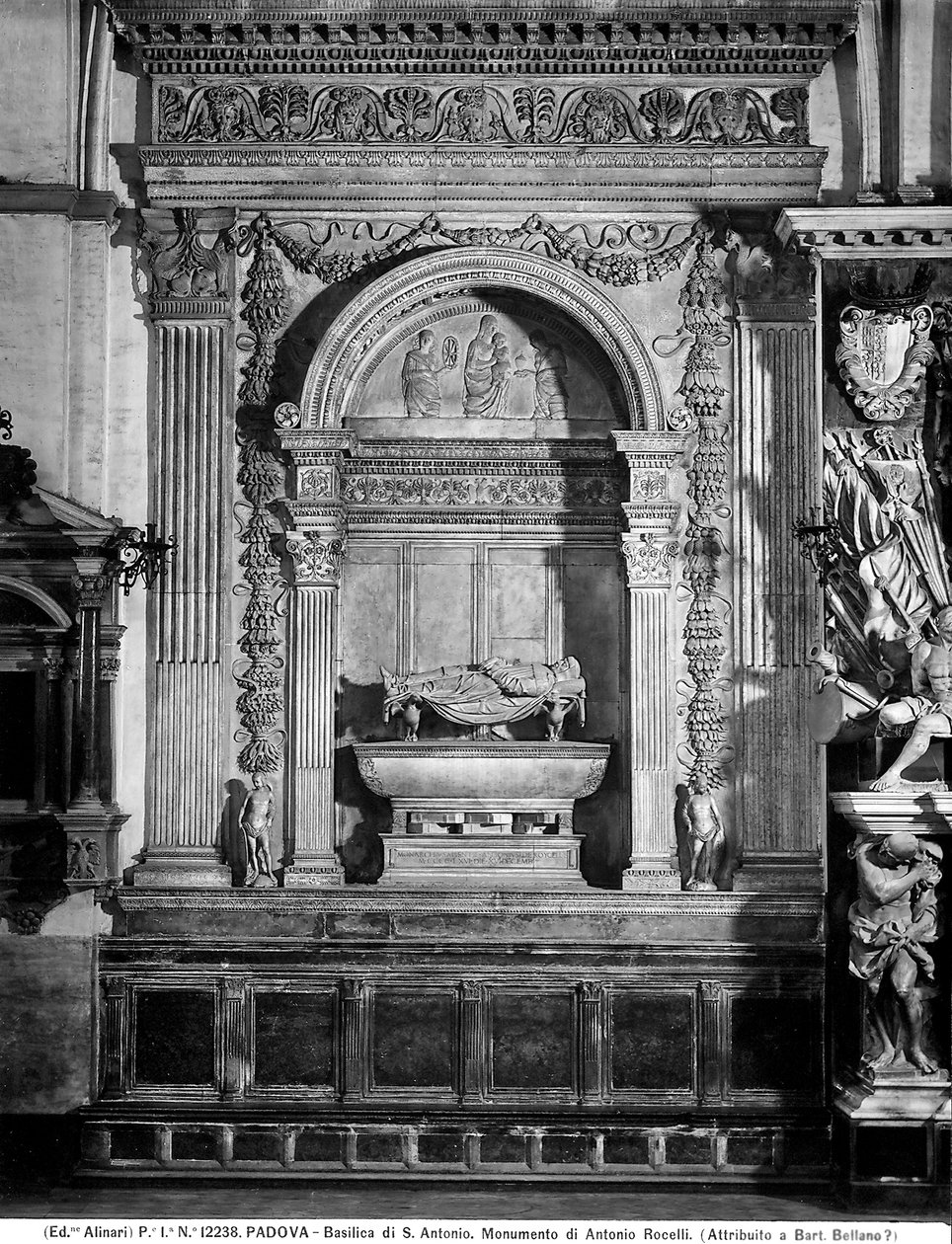 Denkmal für Antonio Roselli (Marmor) von Pietro Lombardo