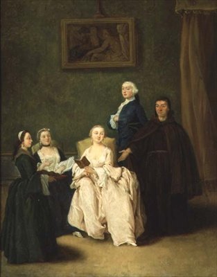 Der Besuch des Mönchs von Pietro Longhi