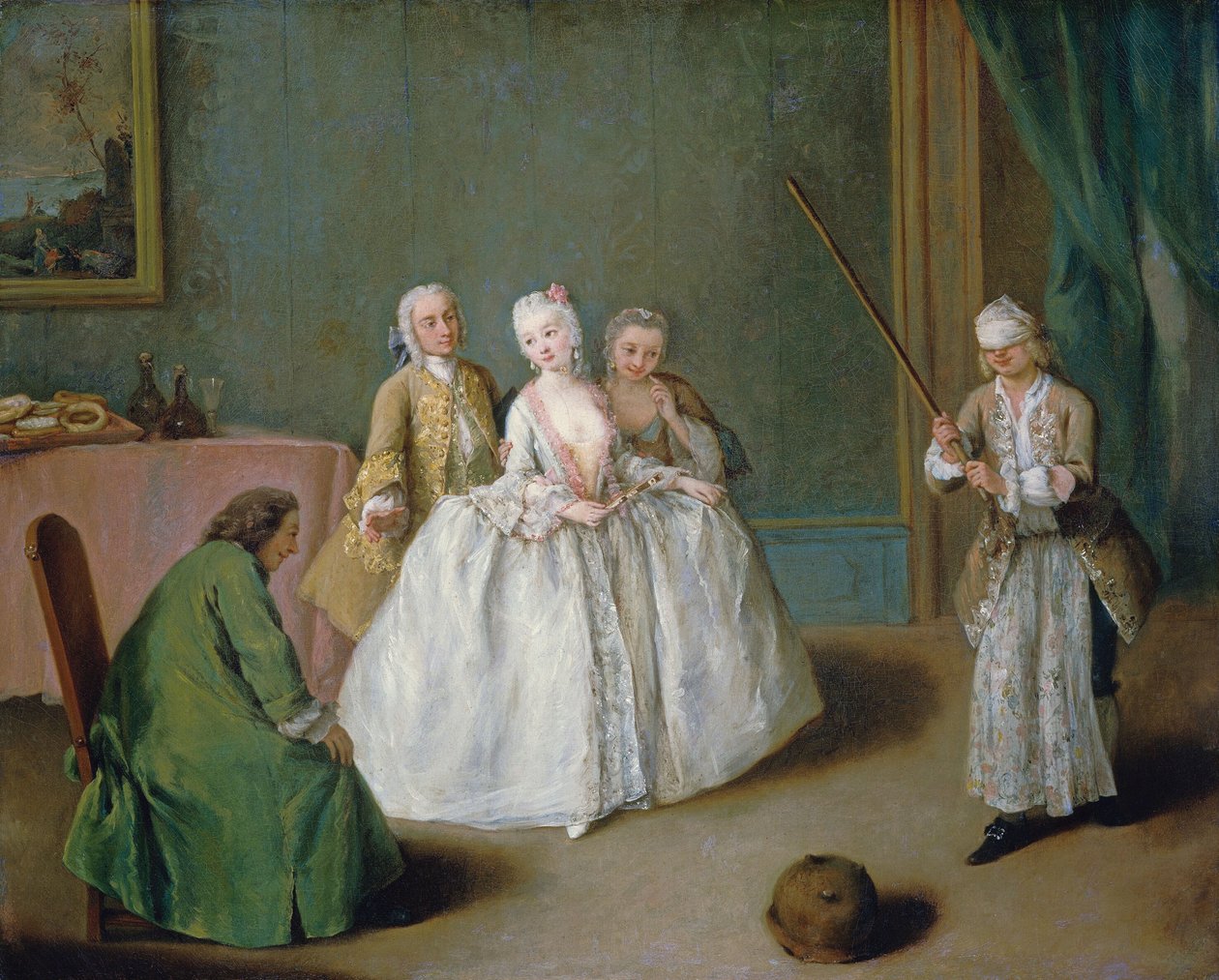Das Spiel des Kochtopfs von Pietro Longhi