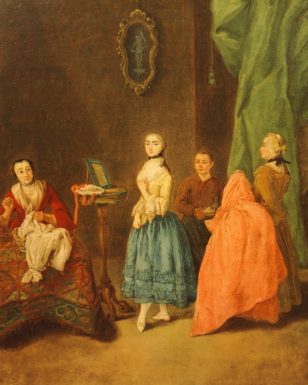 Anprobe eines Kleides von Pietro Longhi