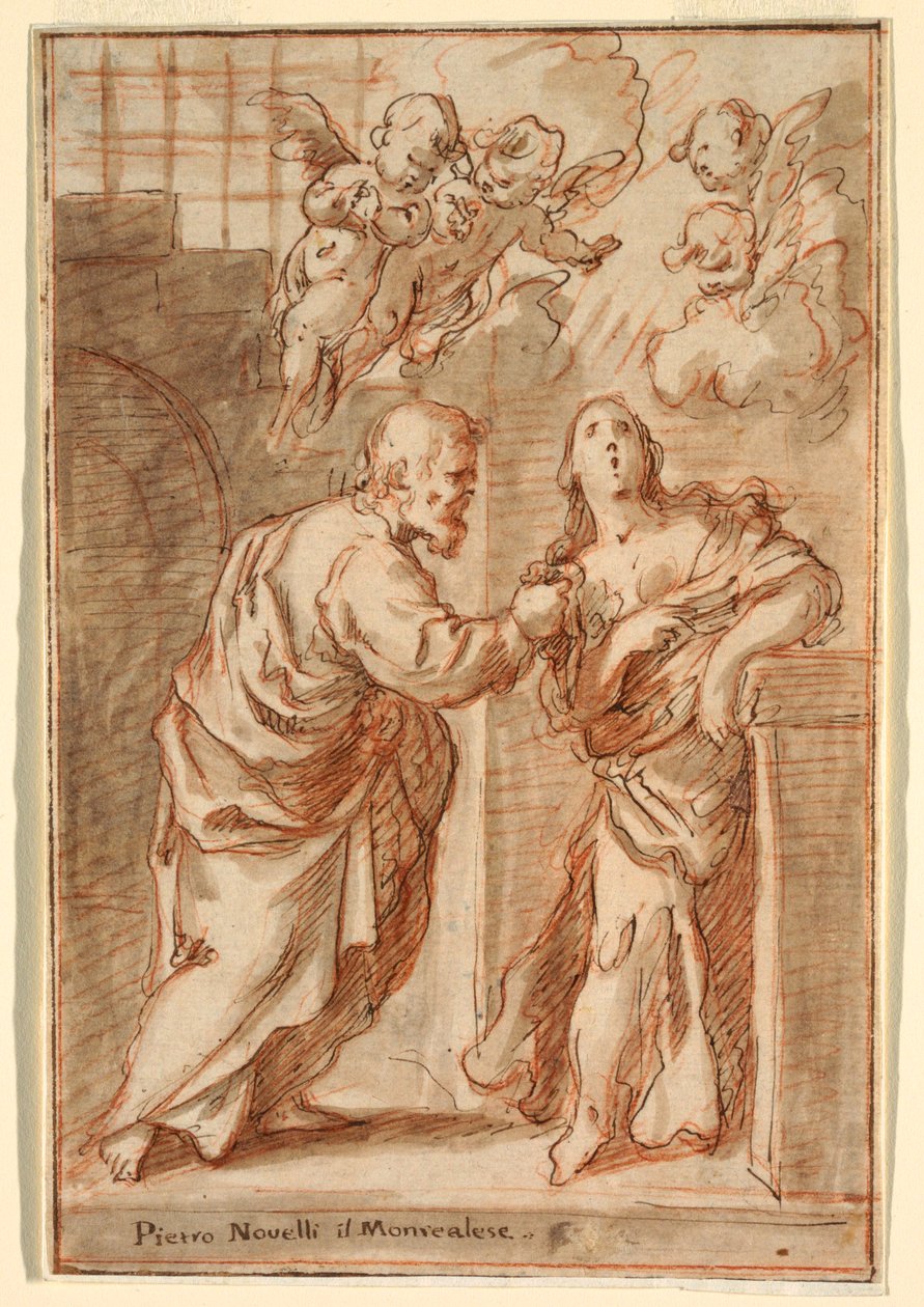St. Peter und St. Agatha, 1603–47 von Pietro Novelli