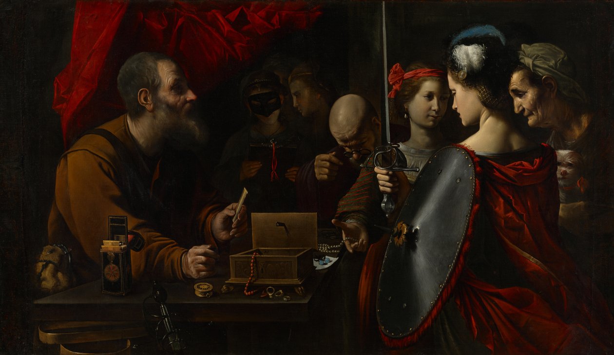 Achilles unter den Töchtern des Lykomedes von Pietro Paolini