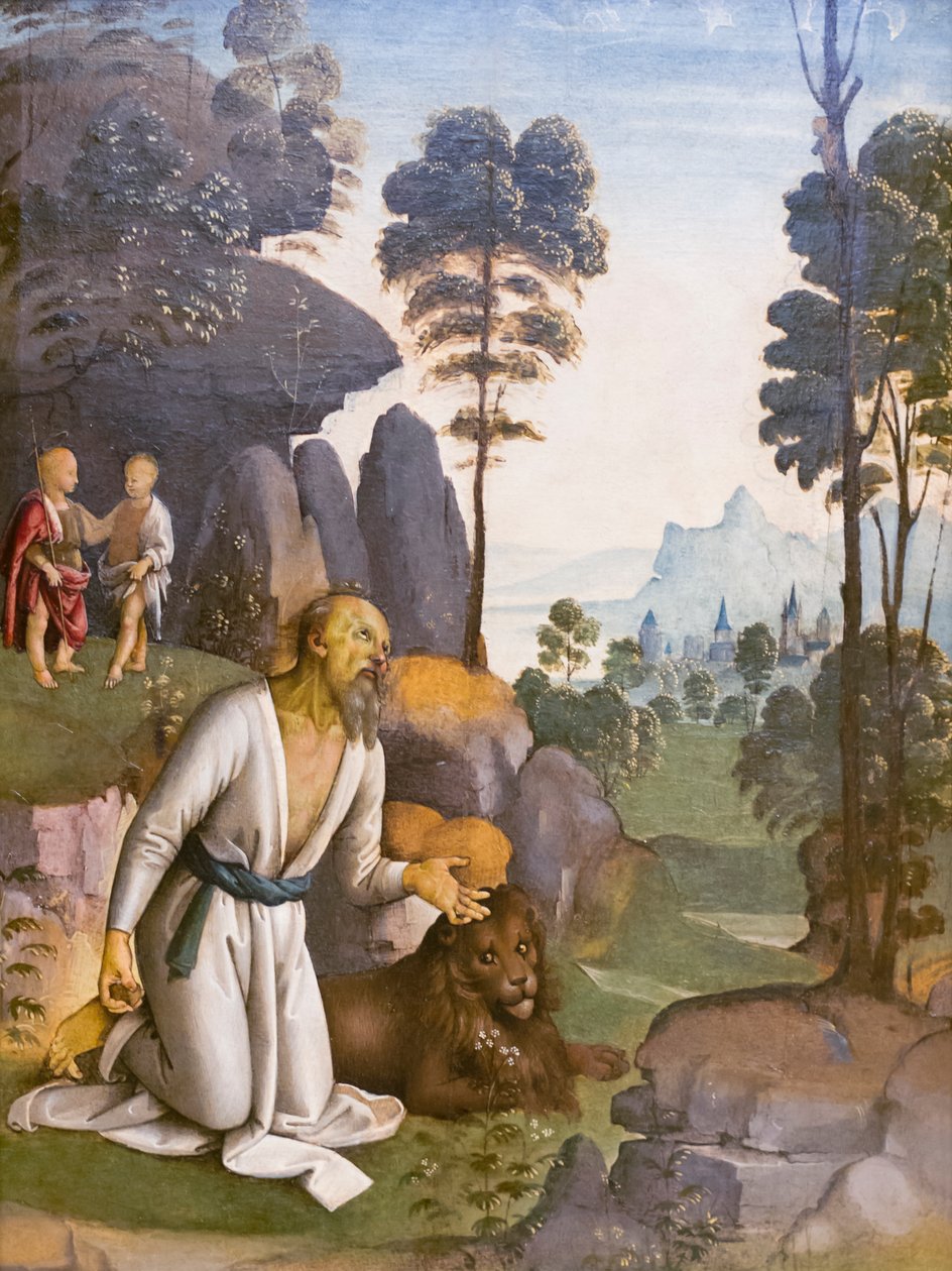 Heiliger Hieronymus in Buße von Pietro Perugino