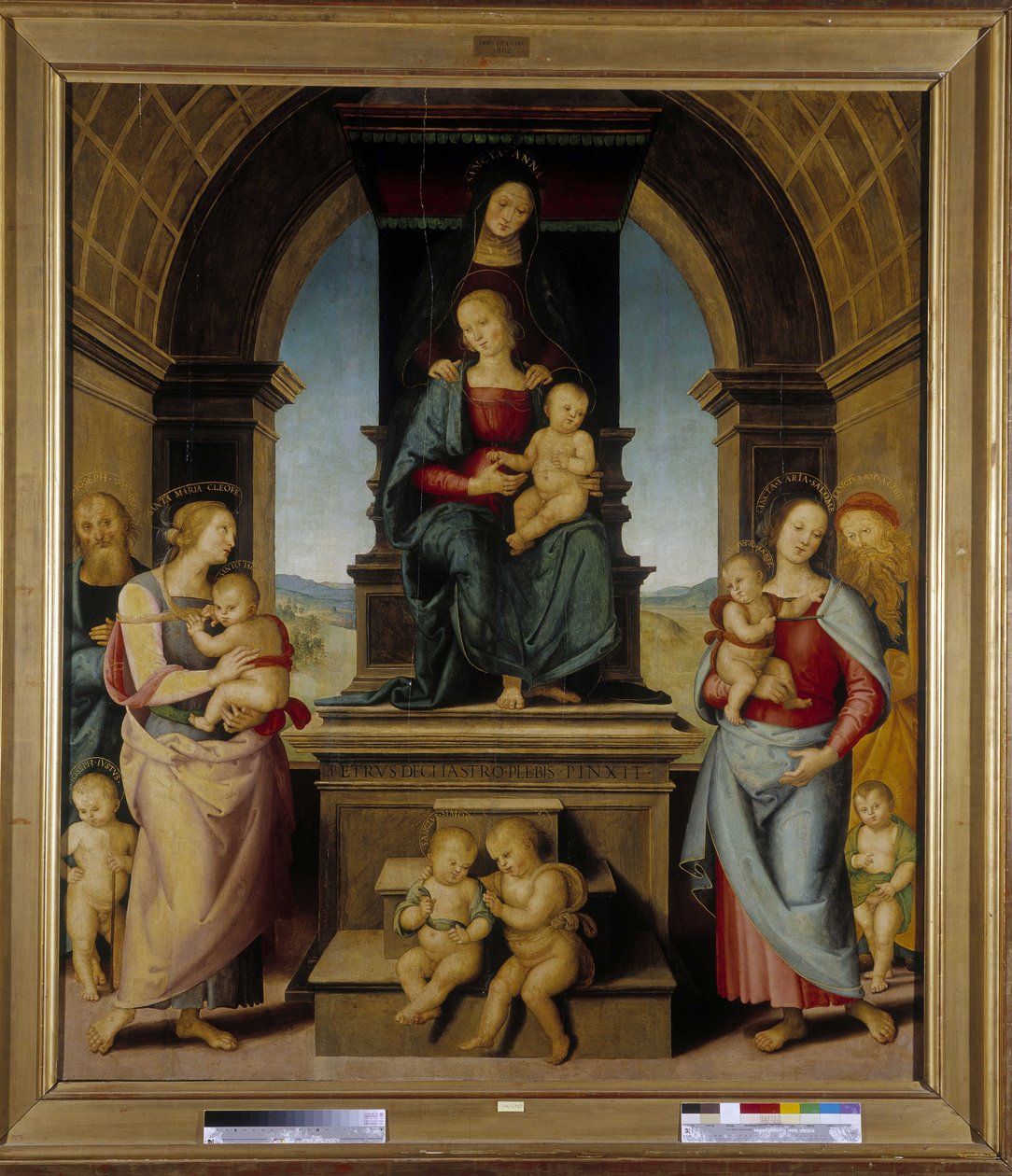 Die Familie der Heiligen Anna von Pietro Perugino