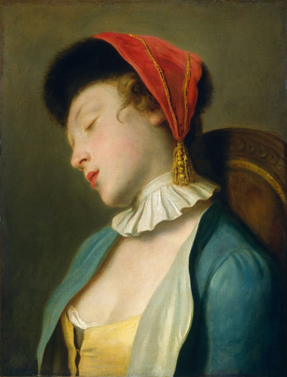 Ein schlafendes Mädchen, 1760-1762 von Pietro Antonio Rotari