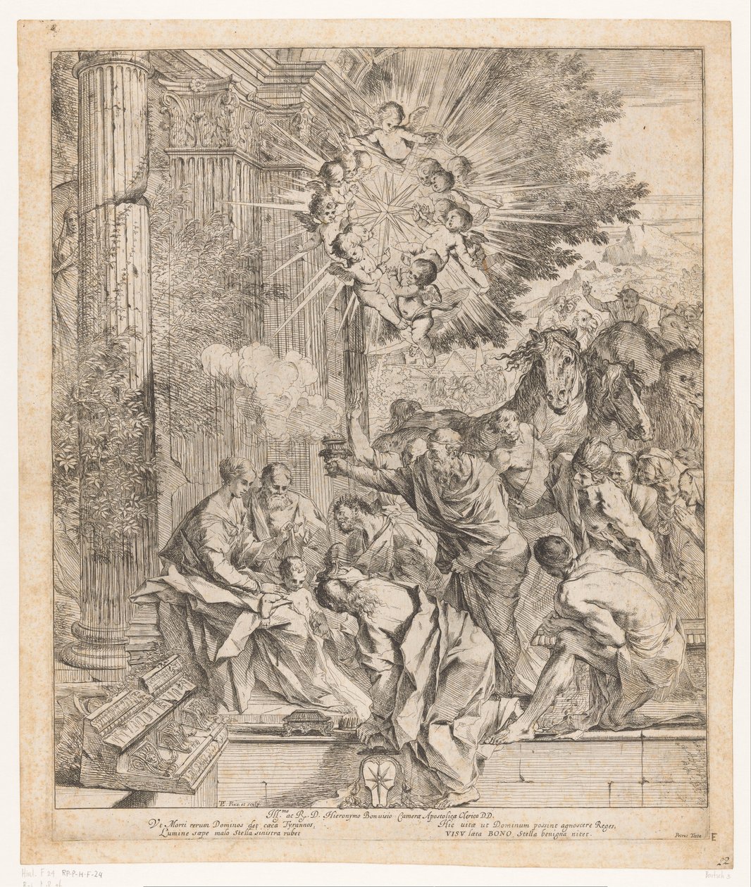 Anbetung durch die Könige von Pietro Testa
