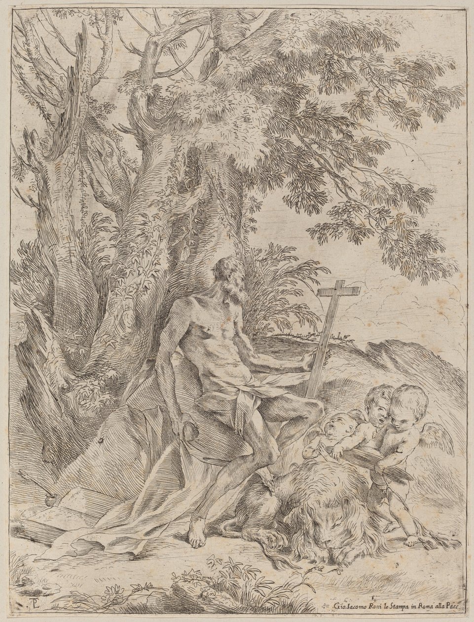 Heiliger Hieronymus von Pietro Testa