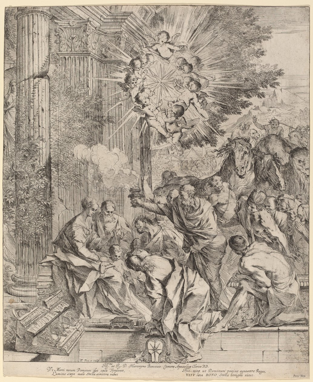 Die Anbetung der Könige von Pietro Testa