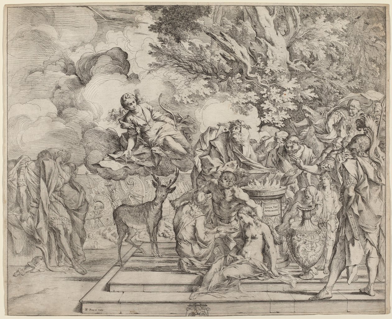 Das Opfer der Iphigenie von Pietro Testa