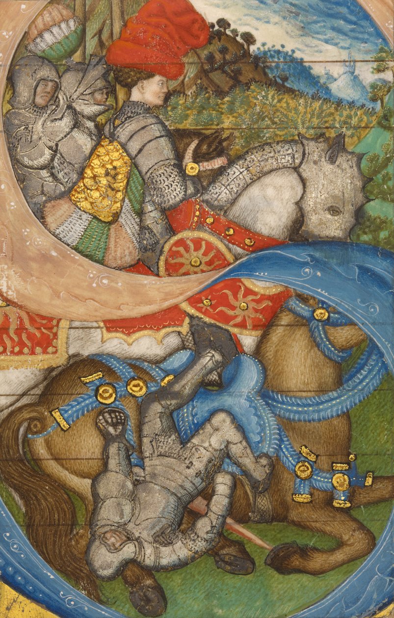 Initiale S: Die Bekehrung des Heiligen Paulus von Pisanello