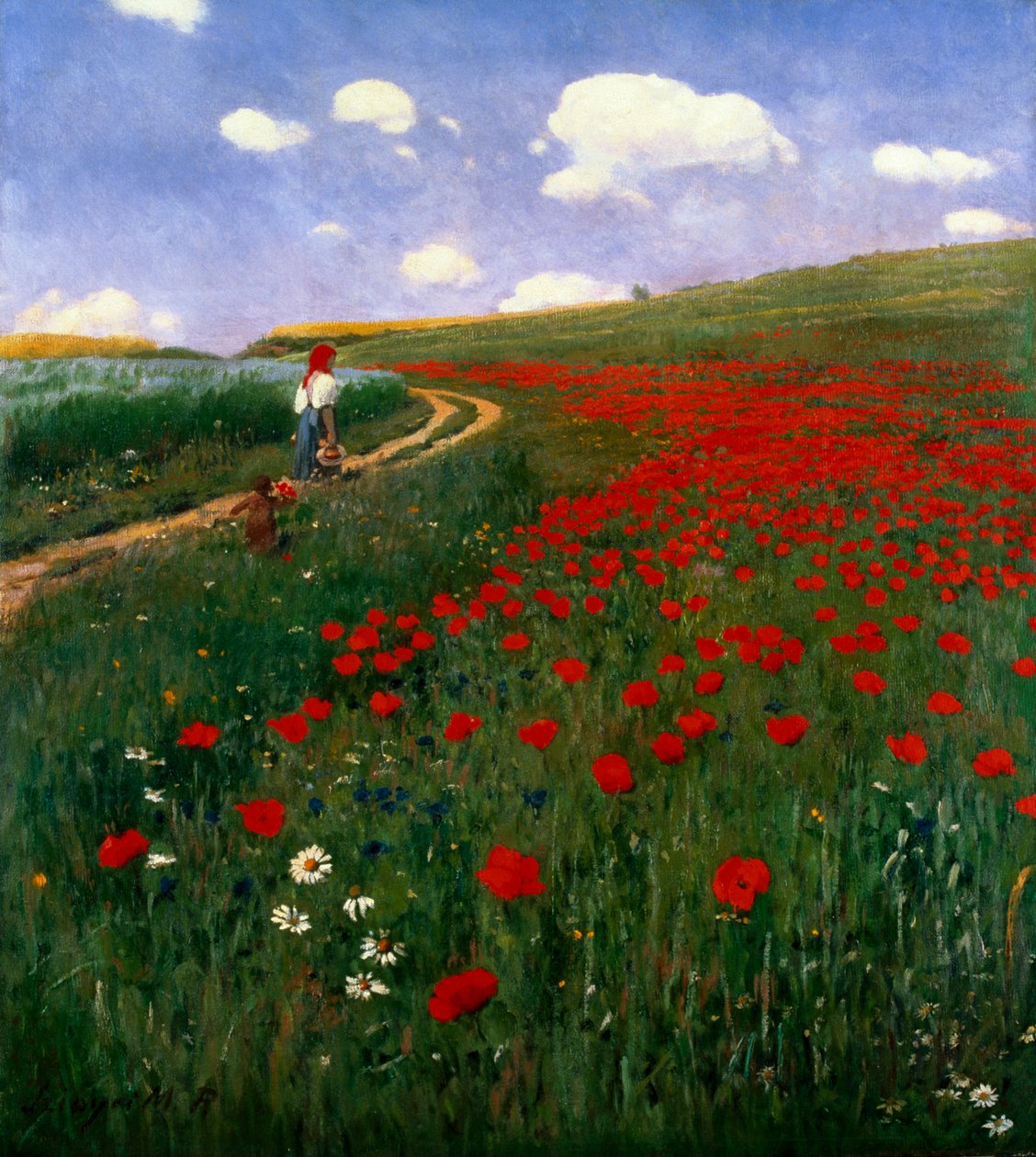 Das Mohnfeld von Pál Szinyei Merse