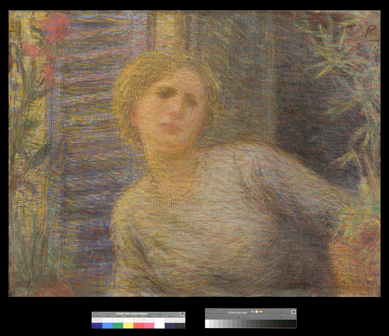 Junge Frau am Fenster von Plinio Nomellini