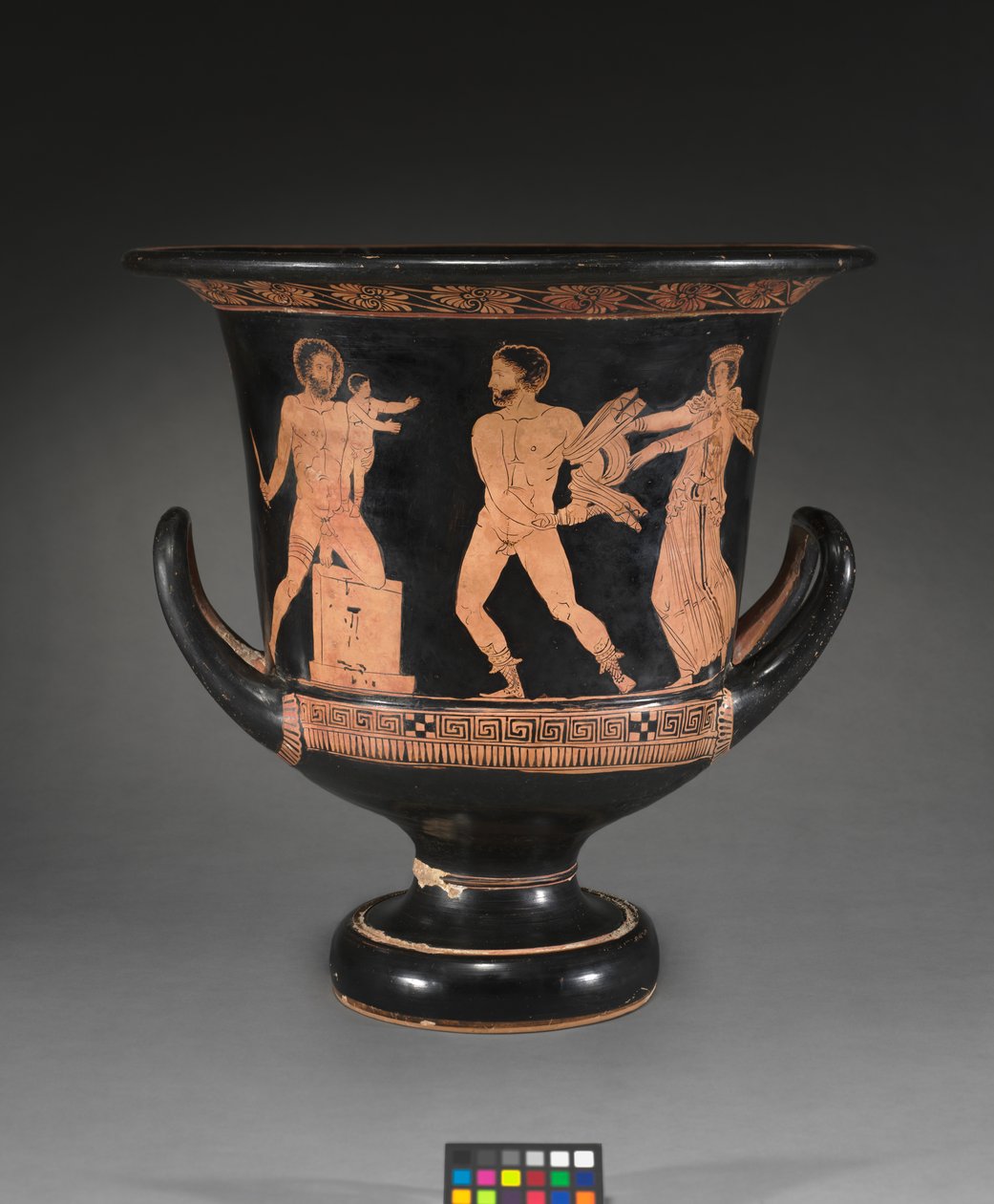 Lukanischer Kalix-Krater, um 400 v. Chr. von Policoro Painter