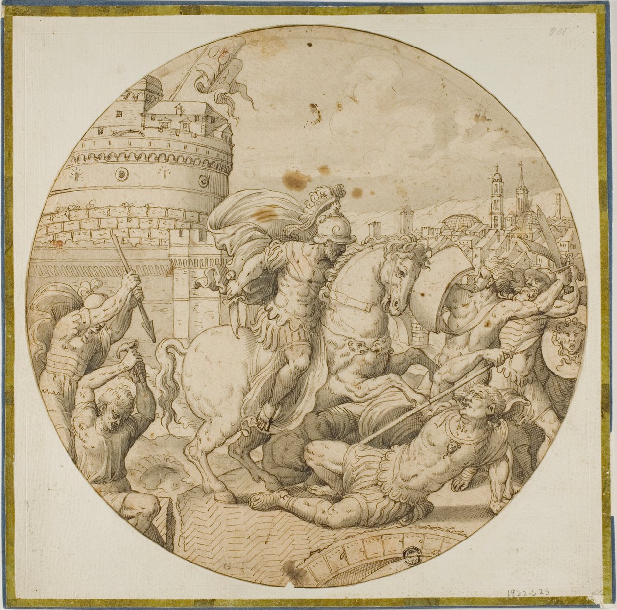Horatius an der Brücke von Polidoro da Caravaggio