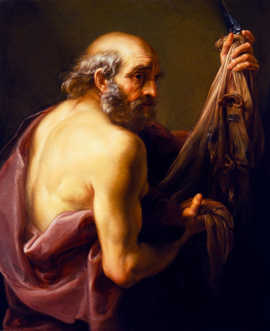 Heiliger Bartholomäus (Halbfigur) von Pompeo Girolamo Batoni
