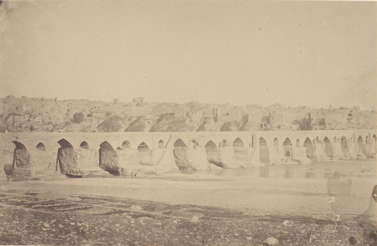 [Die Brücke bei Dizfoul], 1840er-60er von Possibly by Luigi Pesce.