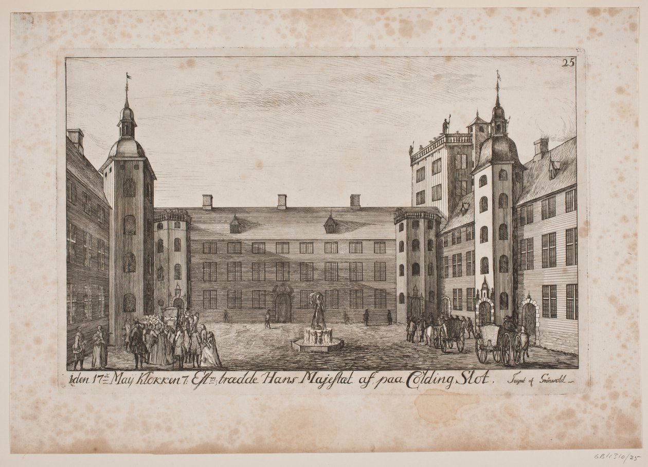 Frederik V auf Koldinghus von Poul Isac Grønvold