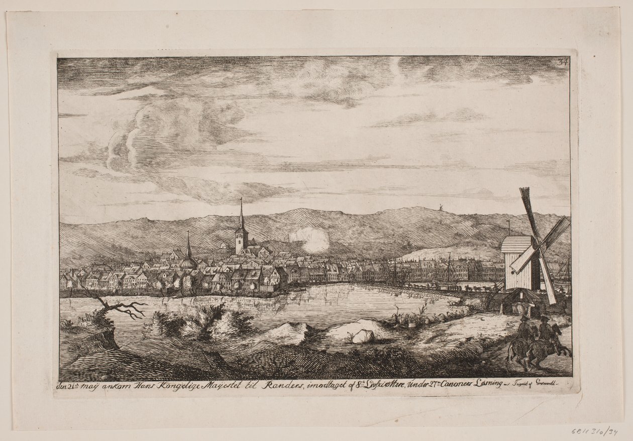 Einzug von Frederik V in Randers von Poul Isac Grønvold