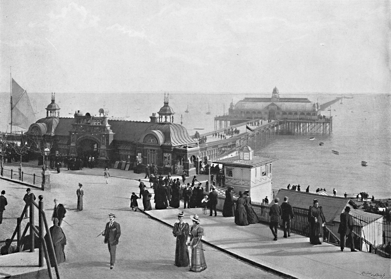 Die Pier, Southend-on-Sea, um 1896 von Poulton and Co