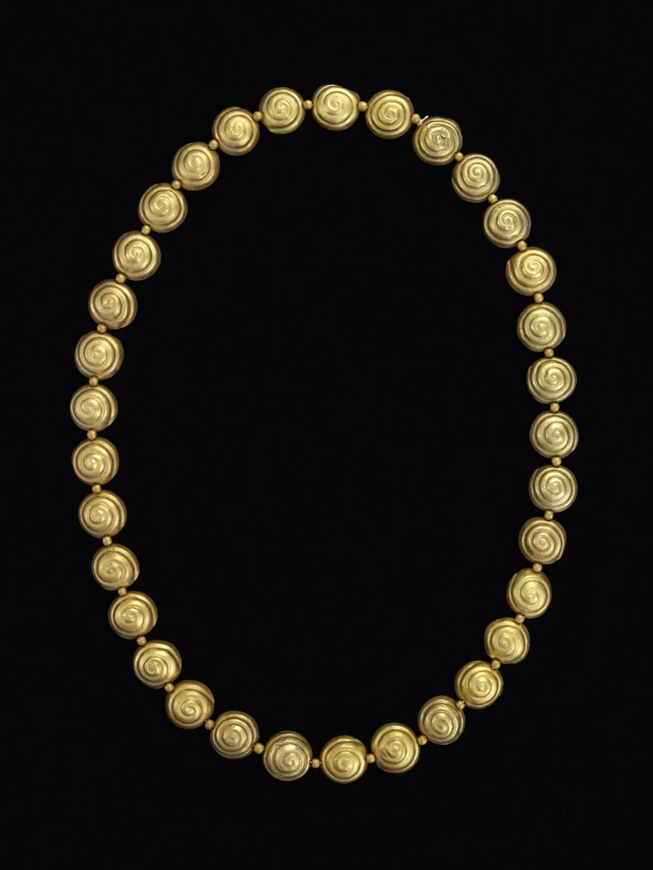 Halskette aus Schneckenperlen, Moche von Pre Columbian Pre Columbian