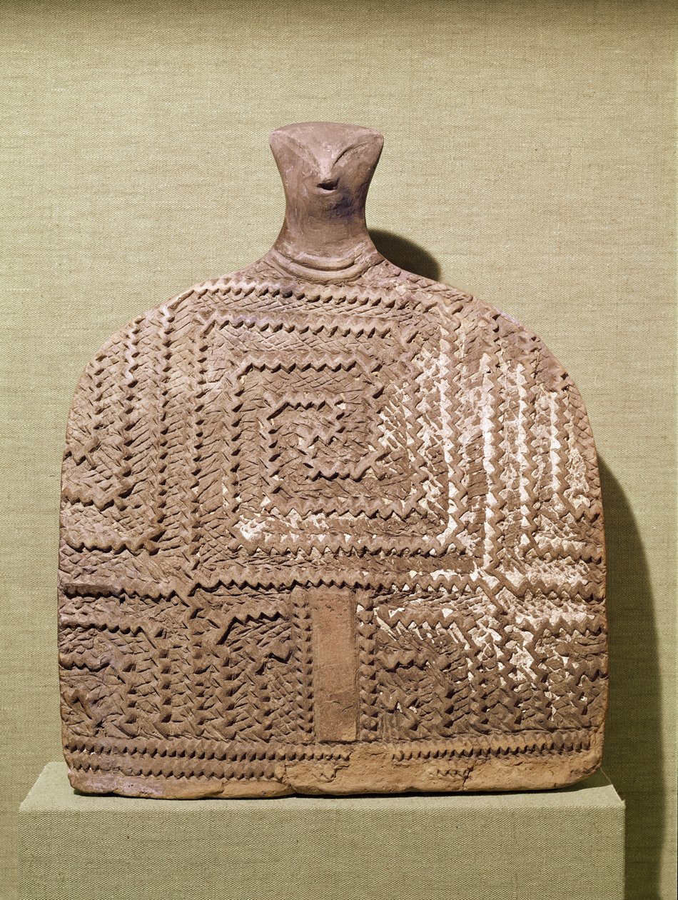 Große männliche Figur (Ton) von Prehistoric