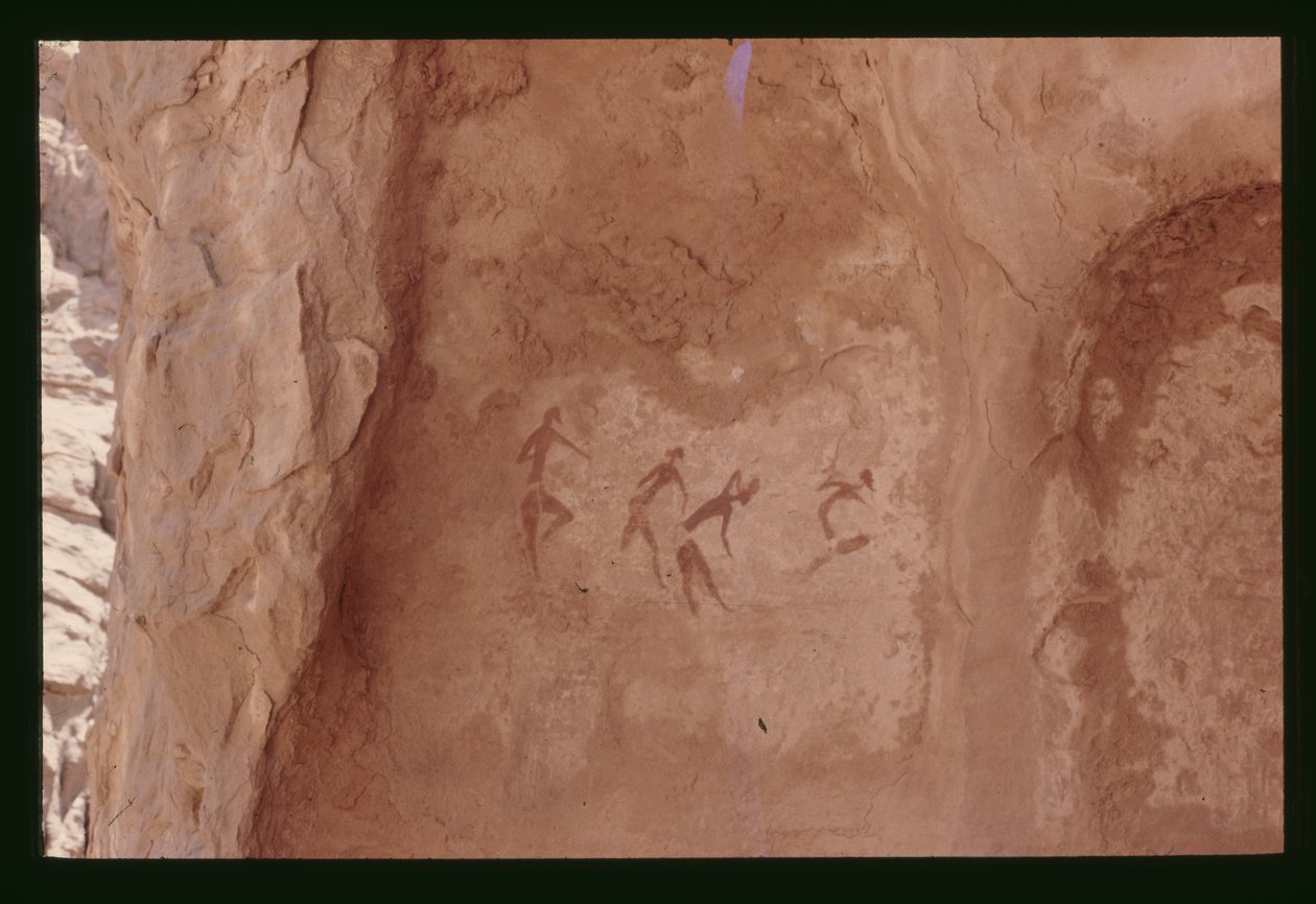 Menschliche Figuren (Felsmalerei) von Prehistoric