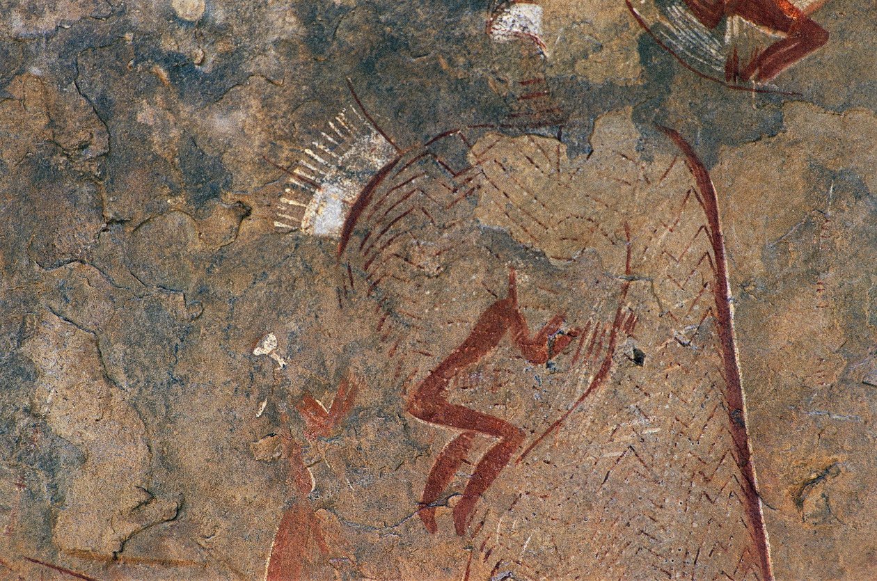 Menschliche Figuren (Höhlenmalerei) von Prehistoric Prehistoric