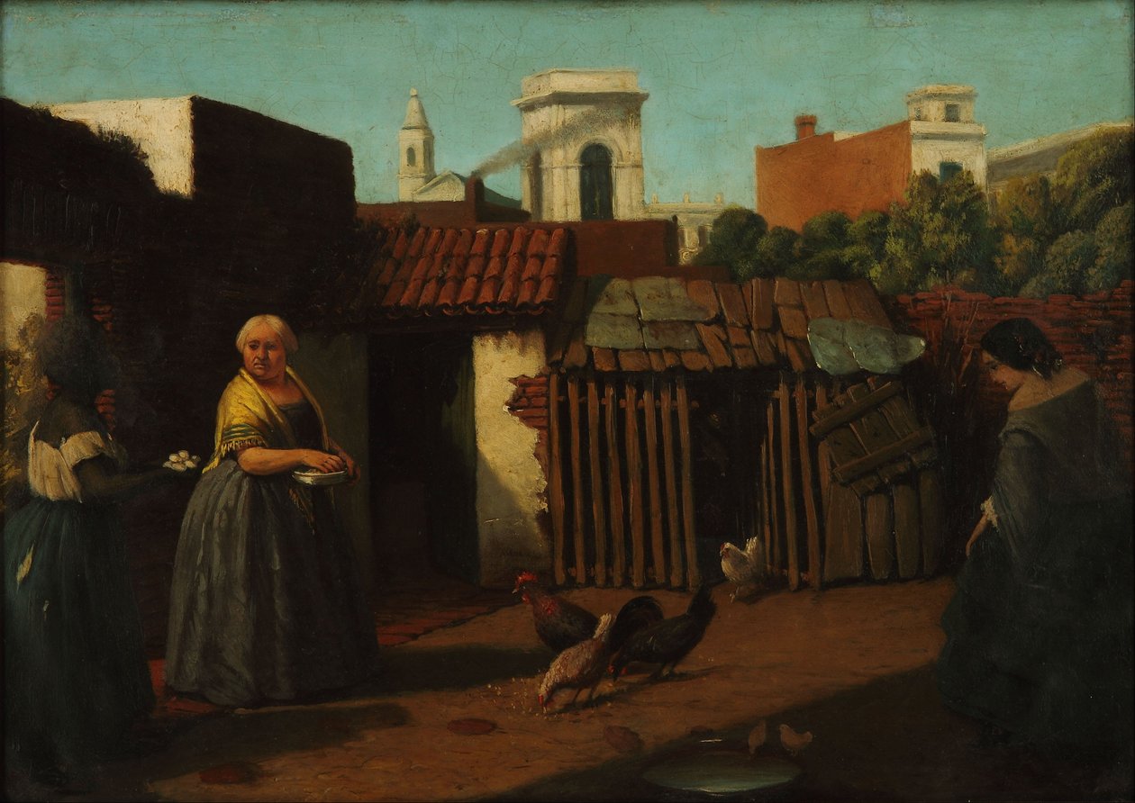 Hof in Buenos Aires im Jahr 1850 von Prilidiano Pueyrredon