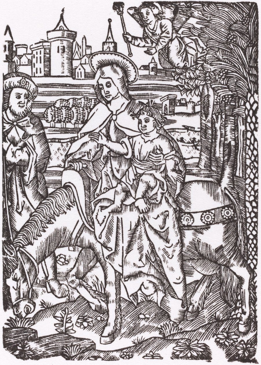 Die Flucht nach Ägypten von Probably French 16th Century