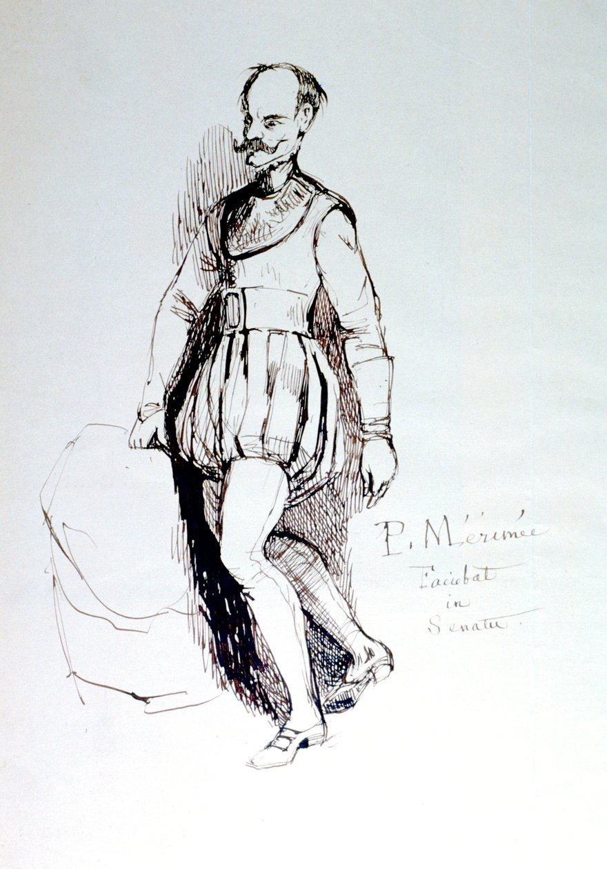 Figur im Kostüm des 16. Jahrhunderts, c1823-1870 von Prosper Merimee