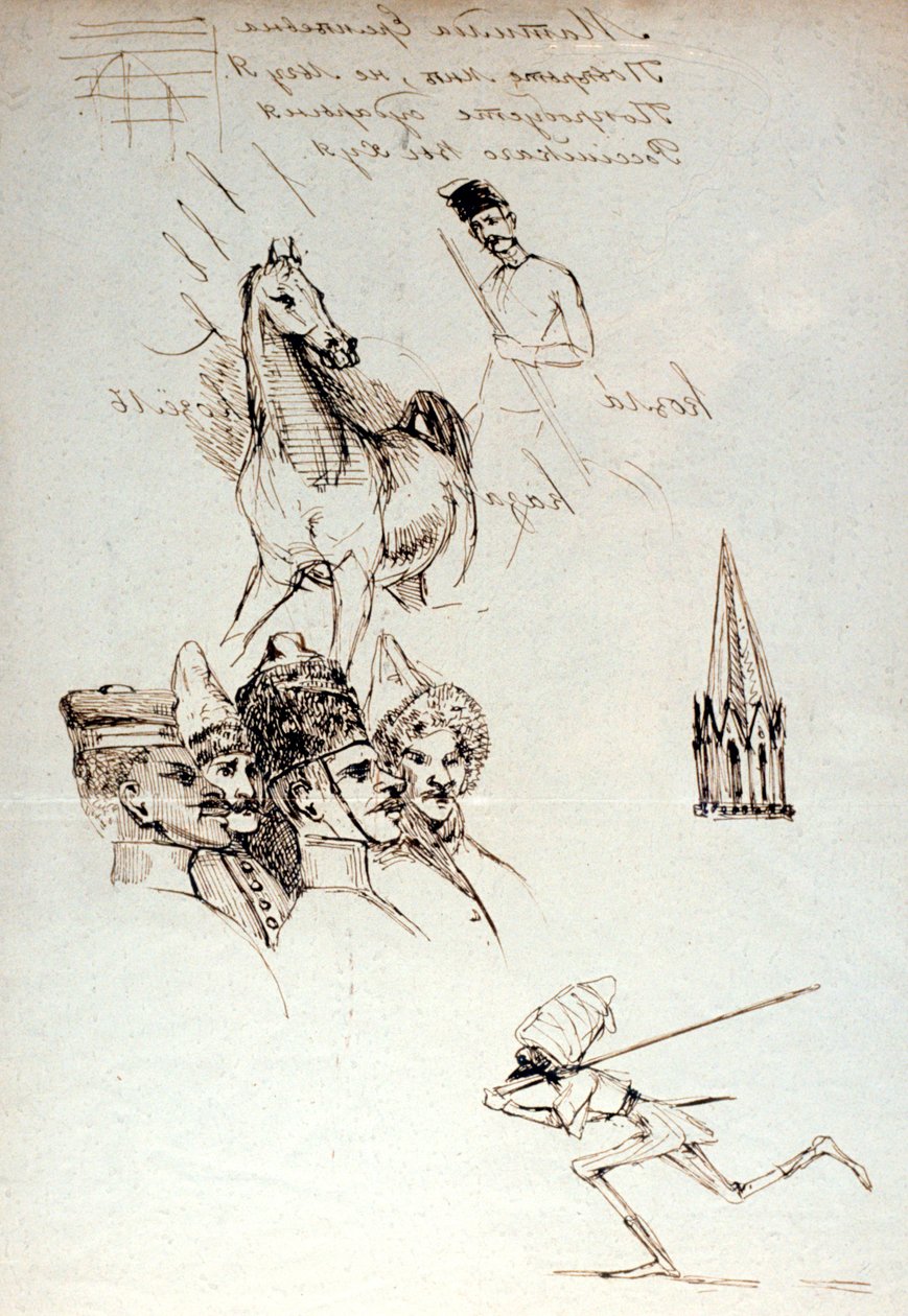 Studie von Russen, ca. 1823-1870 von Prosper Merimee