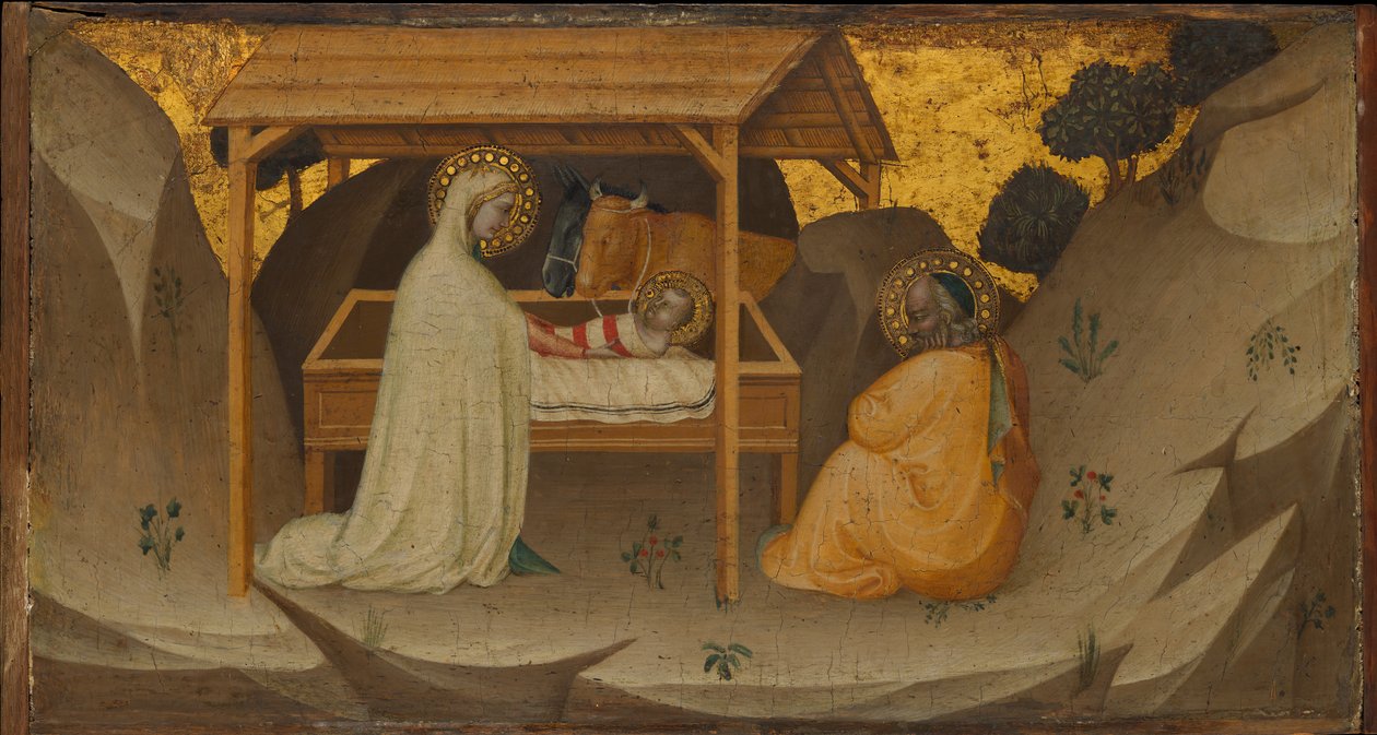 Die Geburt Christi, ca. 1350 von Puccio di Simone