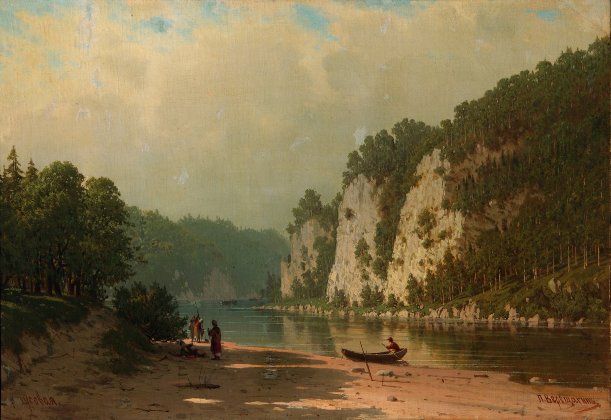 Fluss Chusovaya von Pjotr ​​​​Petrowitsch Wereschtschagin