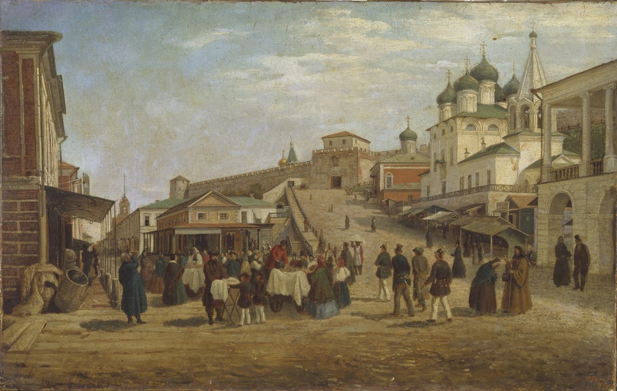 Ansicht von Nischni Nowgorod, 1867 von Pjotr ​​​​Petrowitsch Wereschtschagin