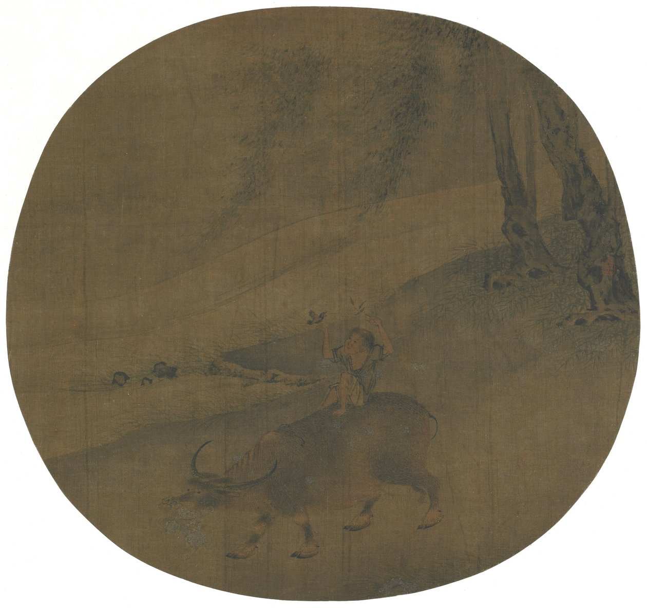 Junge auf einem Wasserbüffel, Ming-Dynastie, 16.-17. Jahrhundert von Qin Shunyou