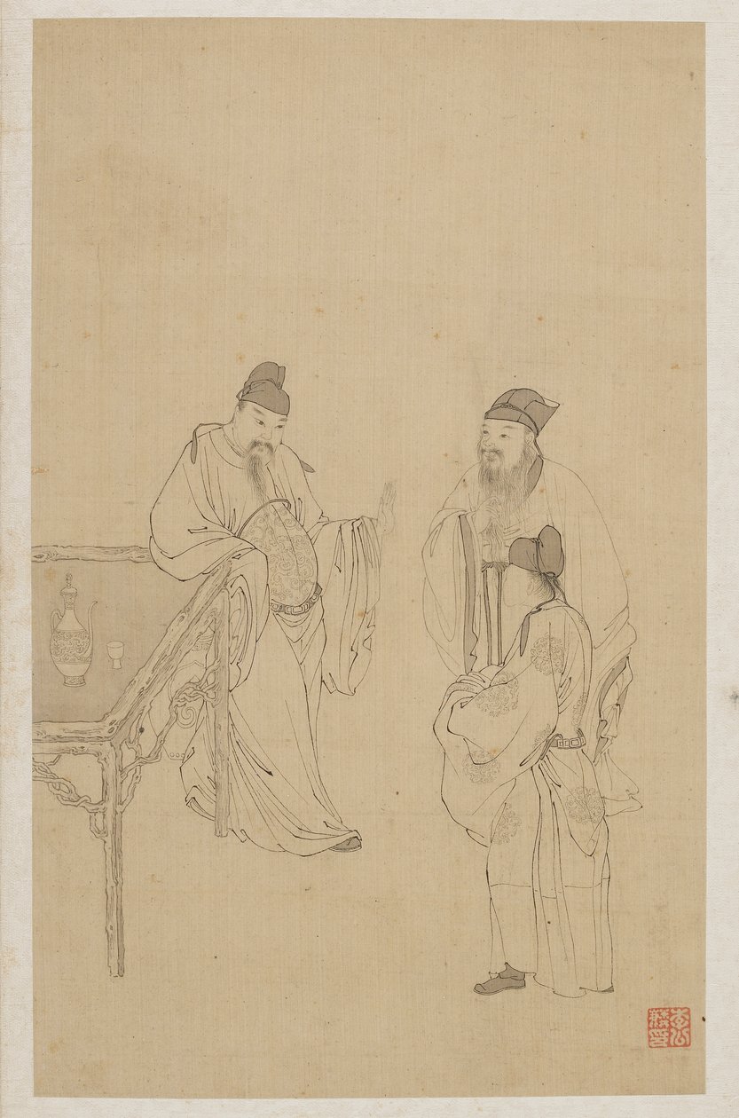 Figuren von Qing Dynasty Chinese School